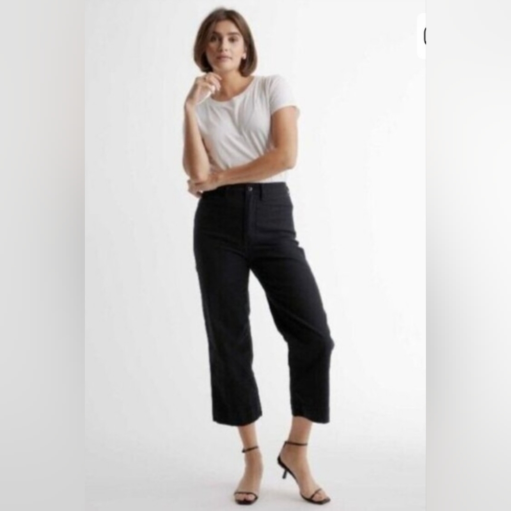 Quince Cotton Twill Cropped Pants